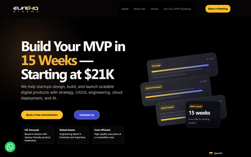 Eureka Dreams website