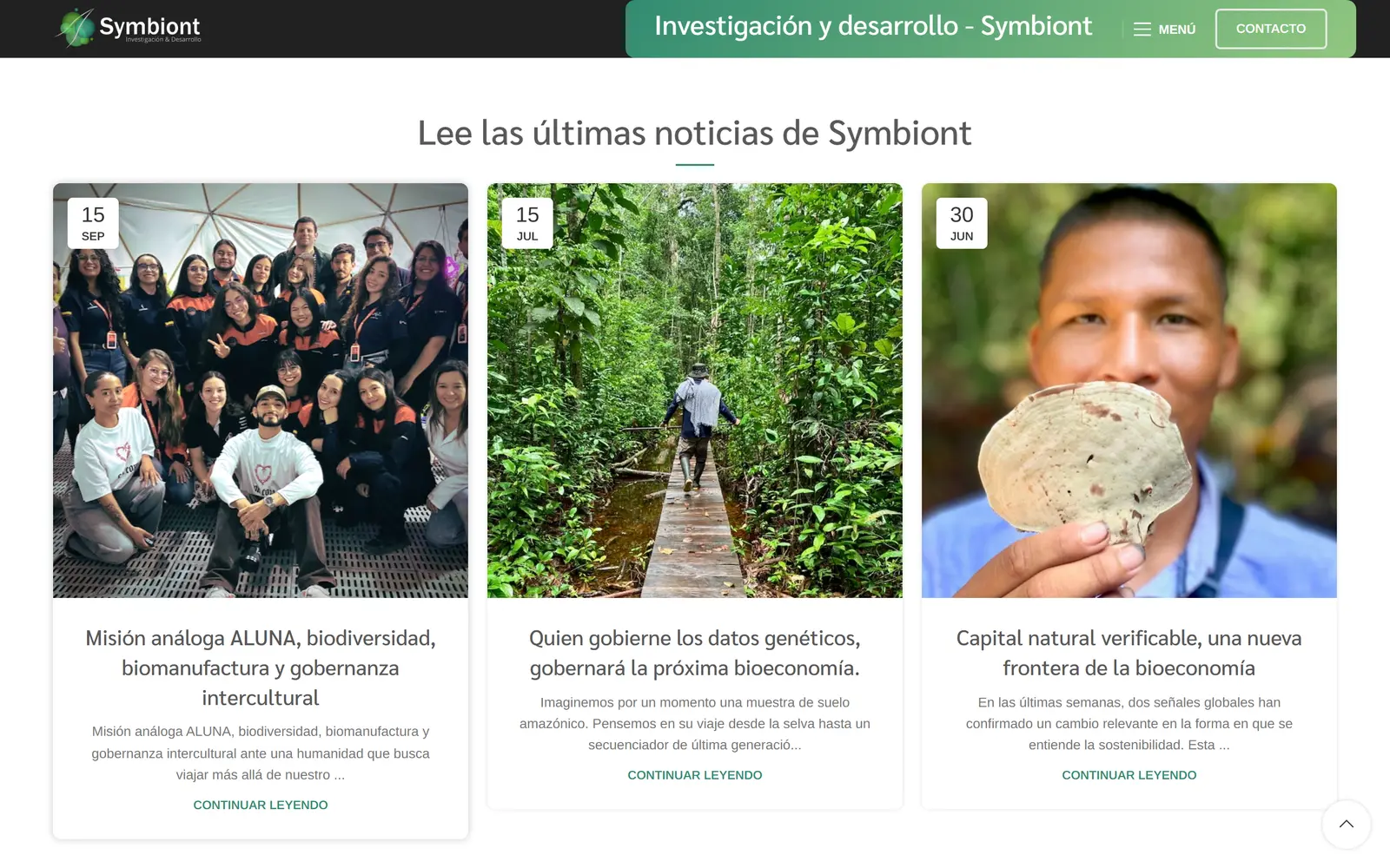 Sitio de Symbiont: últimas noticias del blog de investigación